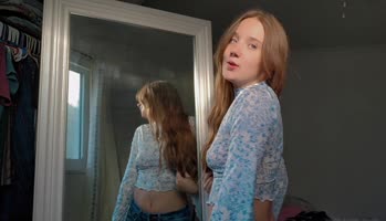 Sableheart7249 - Sableheart's Sensual Strip Tease: Transparent Try-On Haul Unveils Her Natural Beauty