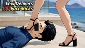 Lexi 100+ High Heel Face Kicks – Relentless Impact