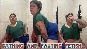 Pee and fart in the bathroom