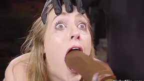 Cadence Lux In Blonde Slave Gagged With Long Dildo
