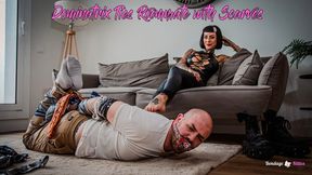 Dominatrix Ties Roommate with Scarves (femdom bondage) - Spanish (sub:English), WMV, HD720