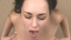Big tits brunette takes a tiny cock&#x1F32D; with expert skill