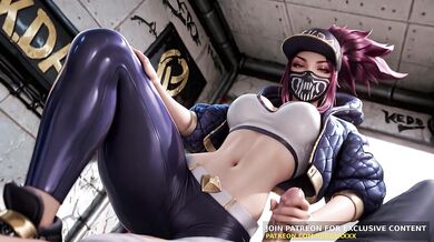 3D Animation : League of Legends - Akali's turf Uncensored Hentai