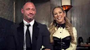 Blond slave of Hotel Divine gets big cock in her pussy and ass