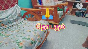 Tamil - Desi girl seducing her boyfriend and gave nice blow to take him on bed - erotic moaning with tamil audio