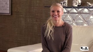 Pretty Blonde Gives Him Head and Enjoys an Anal Reaming