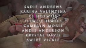 Eight female sex workers engage with massive, 12-inch erect penis&#x1F32D; in a highly explicit, colorful, and lustful setting