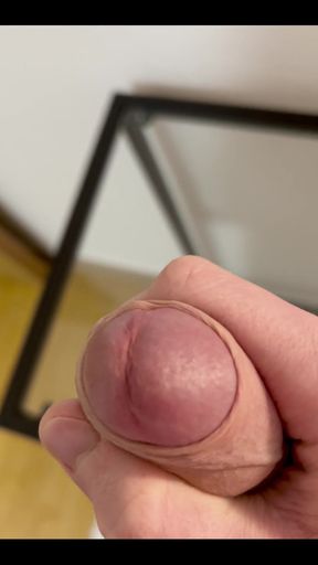 Fresh Cum on a Glass Table