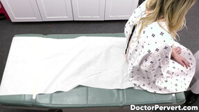 Nurse Charlie Valentine prepares the patient Lily Larimar for a 3some with t