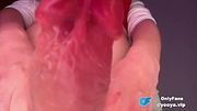 Trans Stepmother Stroking Big Dick Under her Stepson’s Face Until He Cums