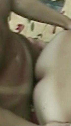 Blonde Big Titted Shemale Fucks Young Guy in Hairy Asshole