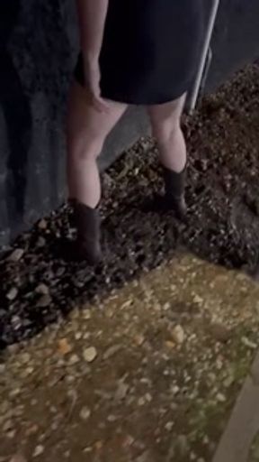 Pissing in front strangers