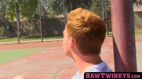 RawTwinkys.com - Pierced twinkie takes two cocks in his butt at the same time