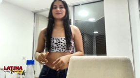 wuilmari albujas - full bts behind the scenes face fucking deep throat cum facial latina casting couch