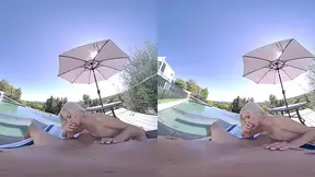 Kiara Cole tans and sucks cock in VR