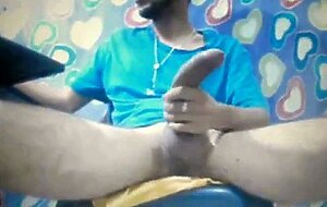 huge cock latin shoots a heavy cum load