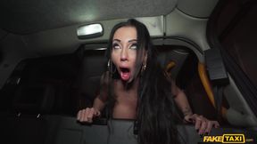 Italian Vixen's Chilly Taxi Escape Turns Erotic Heat