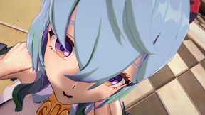 ganyu and aether hentai sex genshin impact multiple creampie positions mmd 3d soft green hair