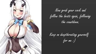 [PearwoeFul] Femdom Hentai JOI, Deepthroat (No Toys)