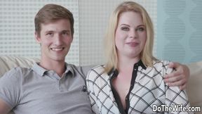 Young Blonde Wife Adry Berty Gets Fucked Next to Her Cuck