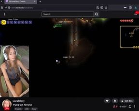 Teen streamer has a pussy slip while live!