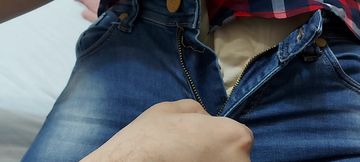 Came home after work and had surprise a clit orgasm from his magic fingers