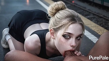 I driven my hot hard cock into this porcelain doll's tight slit raw, driving her to juicy orgasms and tears of pleasure [AI]