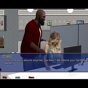 The office wife #12 - Dixon playes with Stacy&#039;s pussy while she was trying out a gym outfit