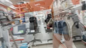 Apirl 2024 flashes her translucent dress in public