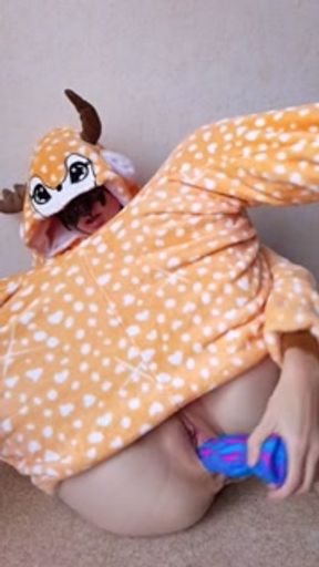 Horny big ass fawn craves a huge dragon cock. - HottElla