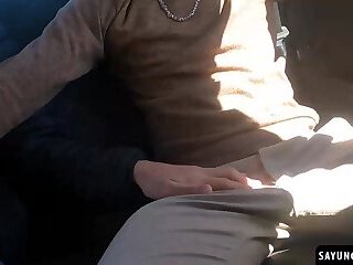 Dylan Segundo and Tonny Elliot share a hot cock ride in the backseat