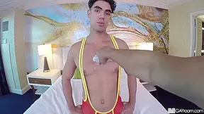 Latin Jock Oils Up Tight Fuck Hole For Big Cock