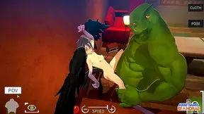 Honkai Beauties Tempt Genshin Lads in Steamy Nighttime Tryst