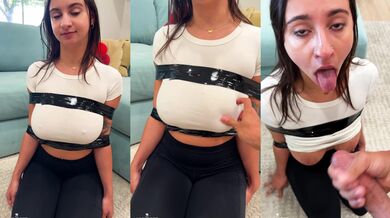 Facefucking & Sloppy Blowjob with Amateur Teen Hailey Rose (Huge Facial)