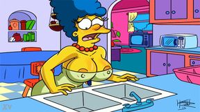 Seductive MILF Simpson Engages In Explicit Adult Activities With Homer GIFs