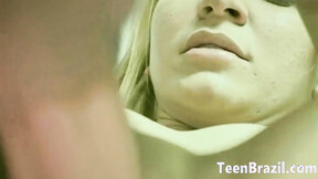 Sexy Blonde banged hard by Brazillian