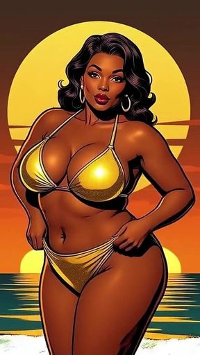 Bold Black Woman Animated to Tease