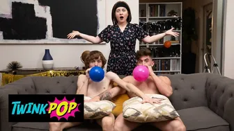 Trevor Brooks Catches Twink Spikey Dee's Big Cock After Ladder Fall and Sucks It