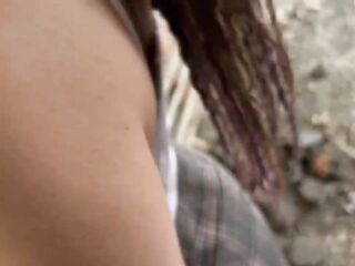 Shared hawt breasty hotty with stepdad in abandoned abode