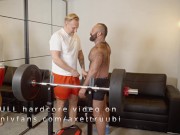 Gym Buddies Fuck Hard during workout