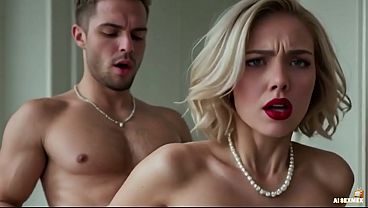 Stepson and stepmom in the bedroom | Juicy pussy fucking and orgasm - big ass and white breasts | Virtual Sex [AI]