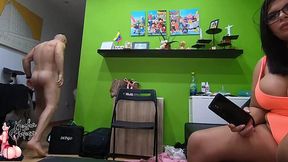 Step-sister's Threesome with Her Boyfriend