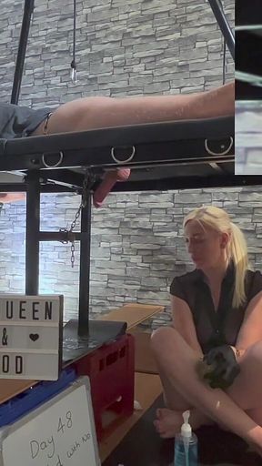 Milking Table Chastity Unlock Multiple Ruined Orgasms