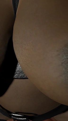 A BDSM Footjob and Blowjob with Samantha the Black BBW MILF