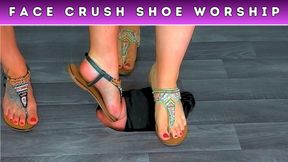 Clean Our Dirty Summer Sandals While We Crush Your Face (176) - Hood Cam - Goddess Amber & Miss Lucy - Trample Trampling Foot Feet Worship Gagging
