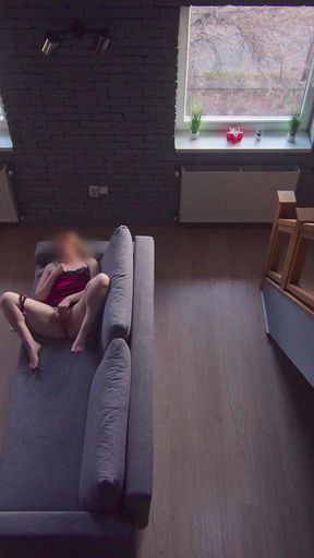 Thrilling moment from "I Openly Masturbate While My Stepbro Got Home And Watched Me Till I Cum"