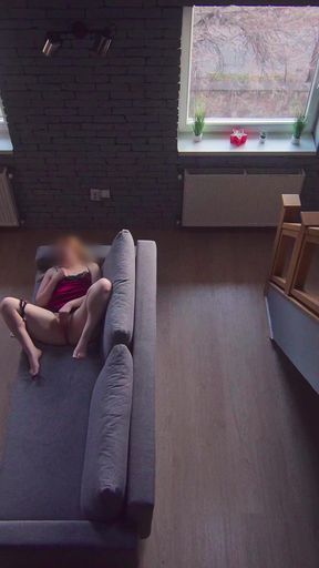 Thrilling moment from &quot;I Openly Masturbate While My Stepbro Got Home And Watched Me Till I Cum&quot;