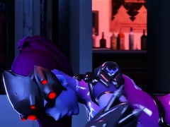 Hentai Shy Widowmaker Enjoys a Huge Thick Cock 3D Collection