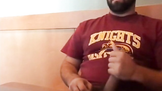 Bearded Bro Public Jerk Off in A Coffee Shop 9