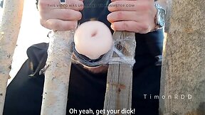 Village boy timonrdd fucks fence and cums powerfully